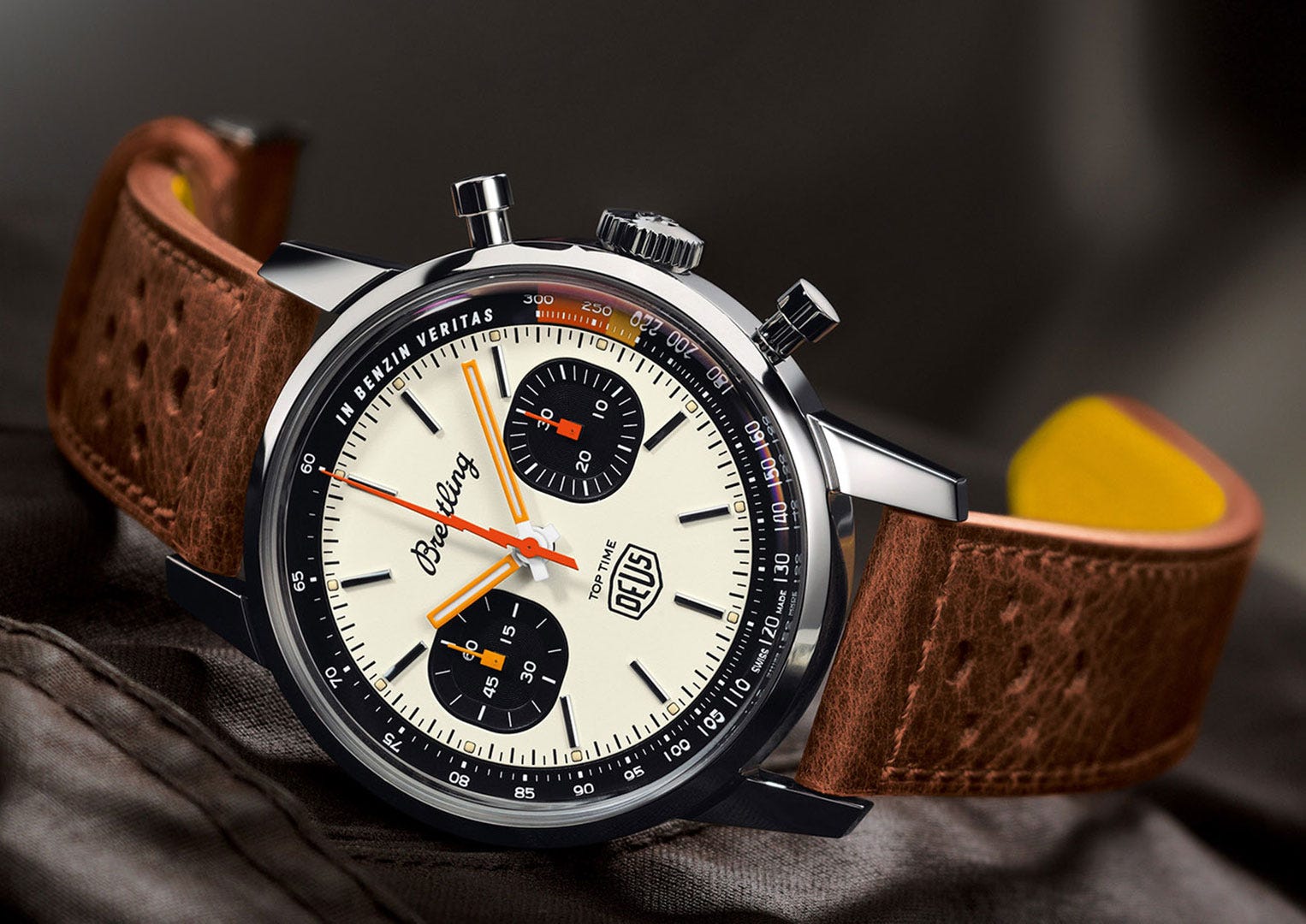 The Breitling Top Time Deus Chronograph is limited to 1500 pieces)